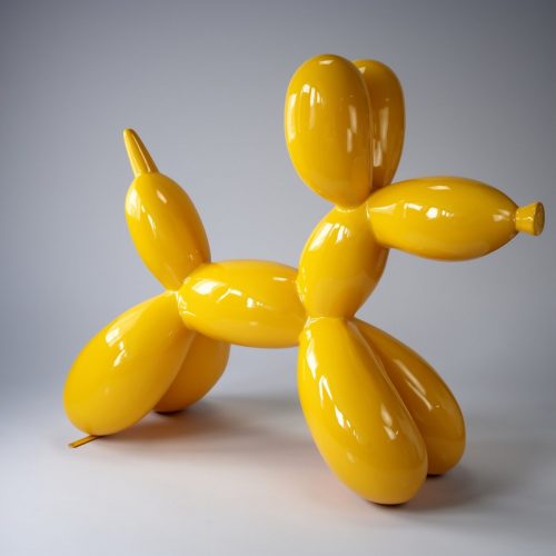 Balloon Dog Large Decorative Figure - Yellow