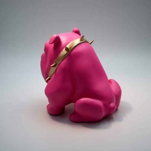 Bulldog Avella 55cm dog - pink mat
