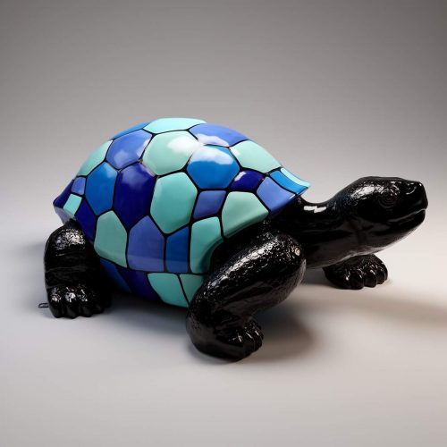 Large Walking Turtle Figure - Blue Smartie