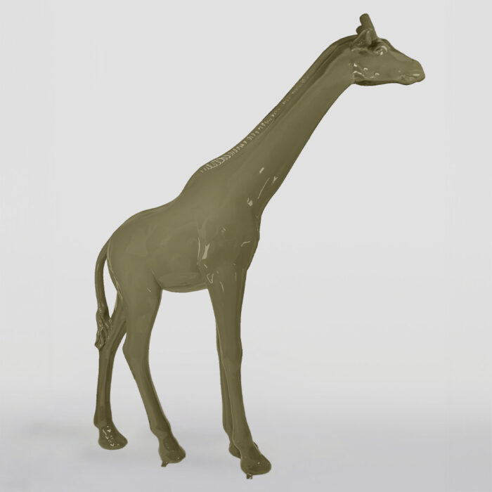 Large life-sized giraffe figure - seafoam - Image 3