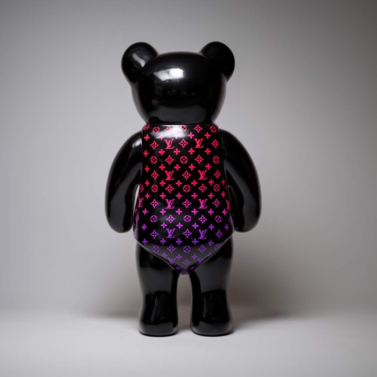 Decorative Standing Bear Figure Monogram Gradient - Image 3