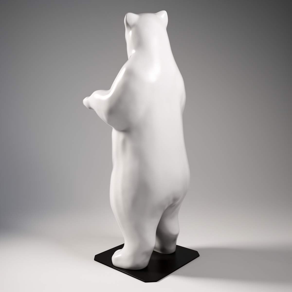 Decorative Bear Standing 180 cm Solid Color Figure - Image 3