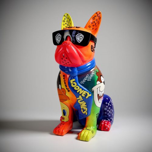 Medium Bulldog Figure with Tie and Glasses - Looney Tunes