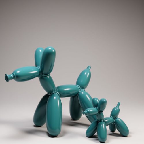 Balloon Dog Small Decorative Figure - Turquoise