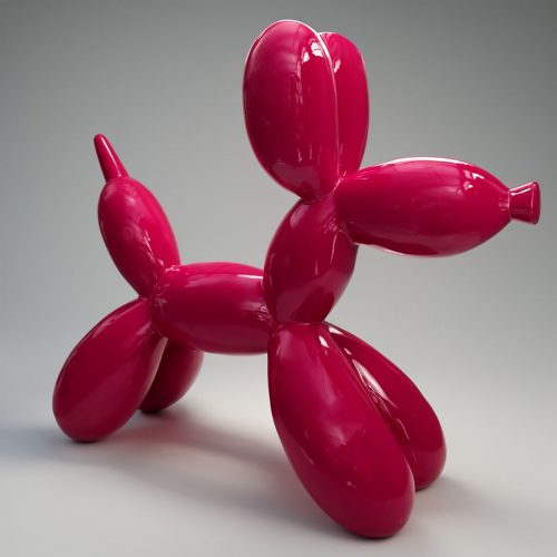 Large Balloon Dog Decorative Figure - Pink