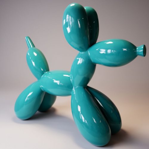 Balloon Dog Large Decorative Figure - Turquoise
