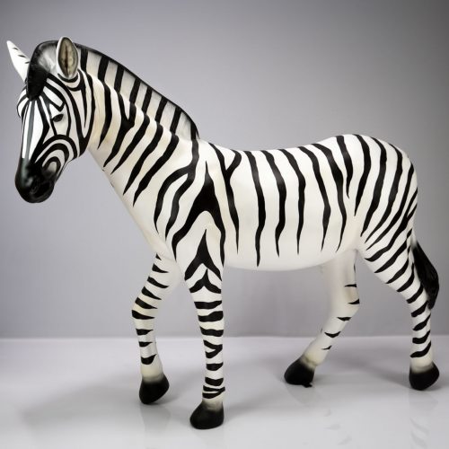 Life-sized Zebra Figure