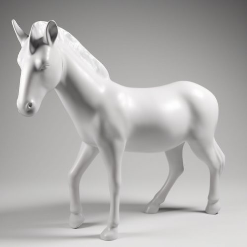 Life-sized Zebra Figure