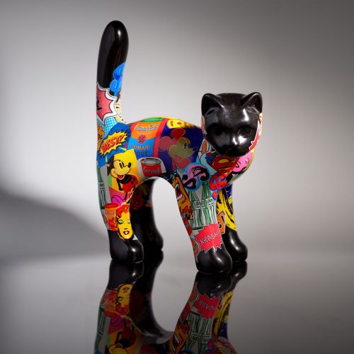 Decorative Figurine Small Standing Cat - Comics