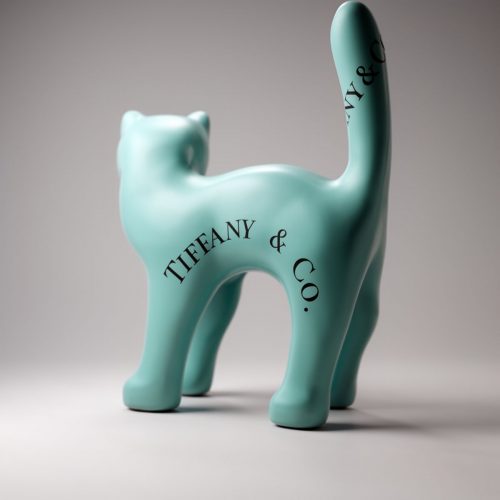Decorative Figurine Small Standing Cat - T