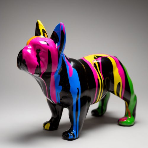 Standing French Bulldog Figurine - Trash