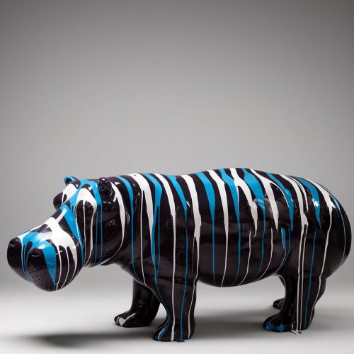 3D Figure Made of Laminate - Life-Size Hippopotamus - Trash