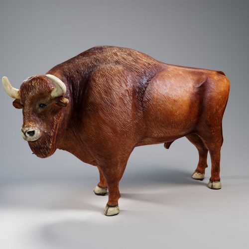 Life-Size Bison / European Bison Figure