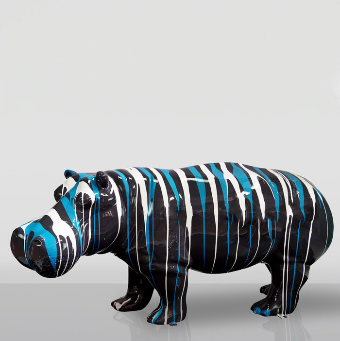 Figura 3D Z Laminatu - Hipopotam Naturalnej Wielkości - Trash