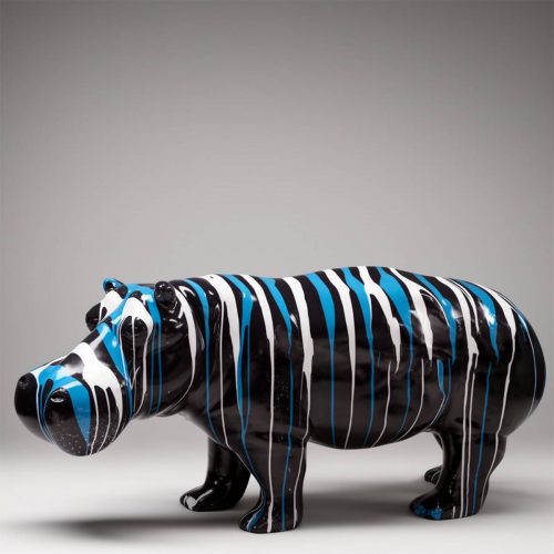 Hippopotamus large fiberglass outdoor figure