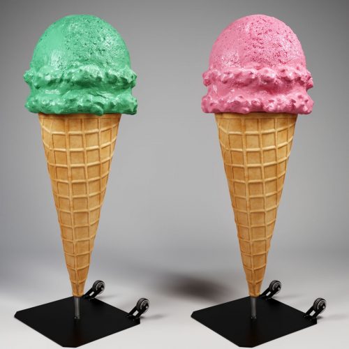 Advertising Figure of Scoop Ice Cream - Mint