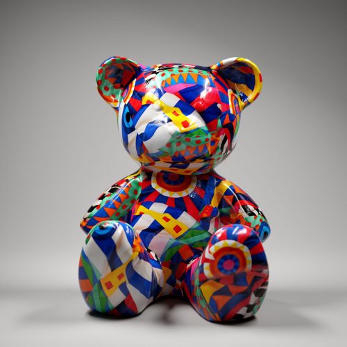 Small Sitting Bear - Mosaic