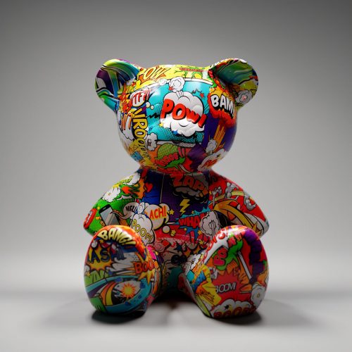 Small Sitting Bear - Pop ART