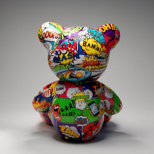 Small Sitting Bear - Pop ART