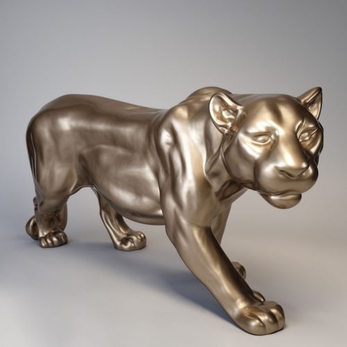 Panther Standing Life-sized - Metallic Gold