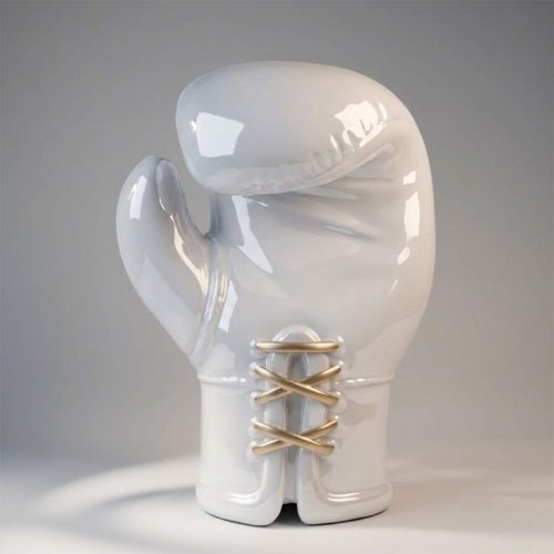 Large Realistic Boxing Glove Figure - White