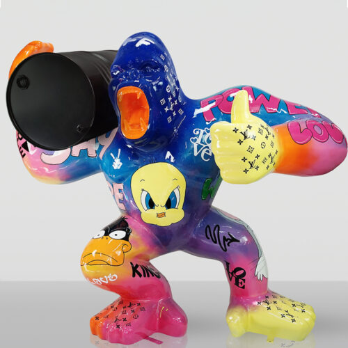 Large Gorilla with a Barrel on His Shoulder - Looney Tunes