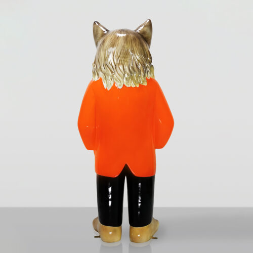 Decorative Figure of a Standing Cat in a Suit