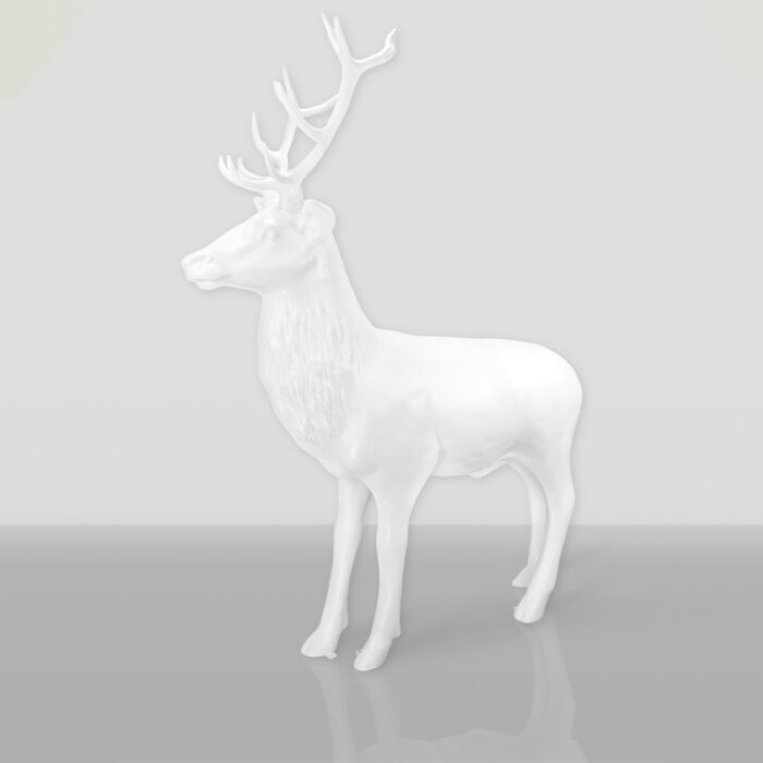 3D Decorative Figure - Large White Deer