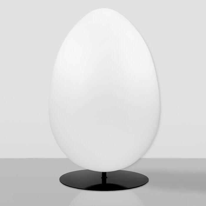 Decorative Figure White Easter Egg XXL - Round Base