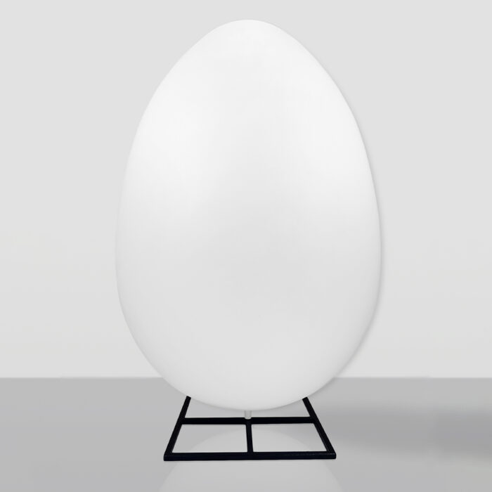 Decorative Figure White Easter Egg XXL – Square Base