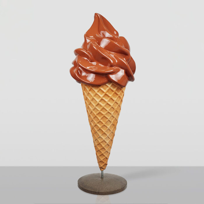 Chocolate Soft Serve Ice Cream Advertisement Figure