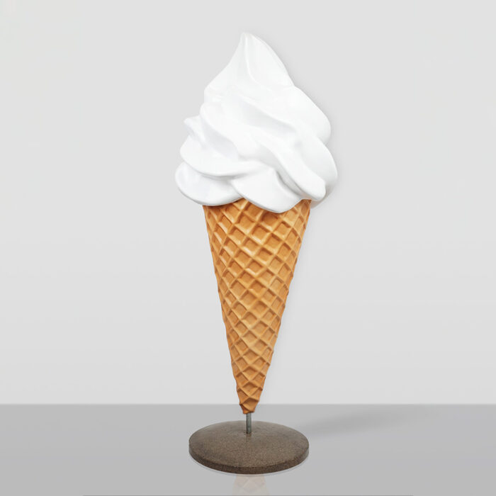 Creamy Soft Serve Ice Cream Advertisement Figure