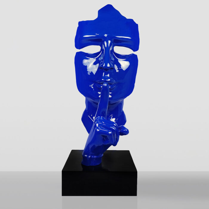 Large Mask on Stand – Blue