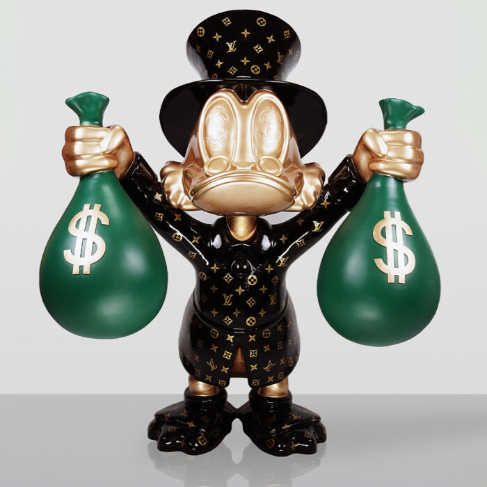 Decorative Figure – Large Scrooge McDuck with Bags