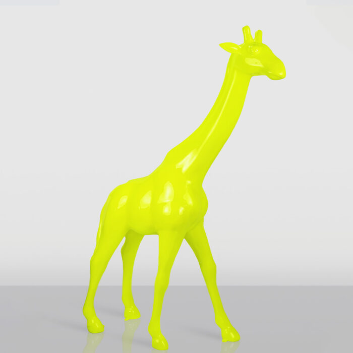 Large Giraffe 230cm – Fluorescent Yellow Version