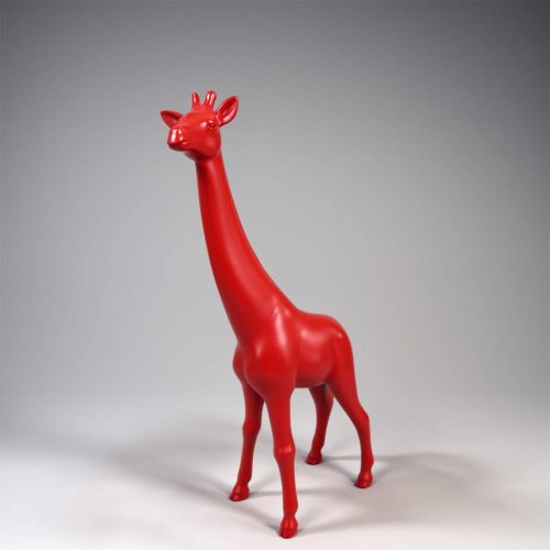 Resin handmade giraffe sculpture h-100cm