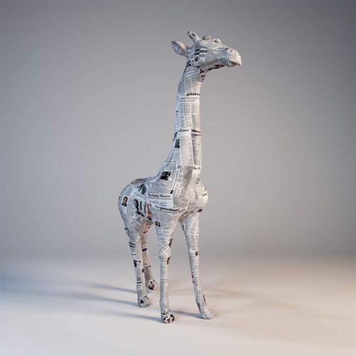 Large Fiberglass Giraffe Sculpture - Pop -art Edition