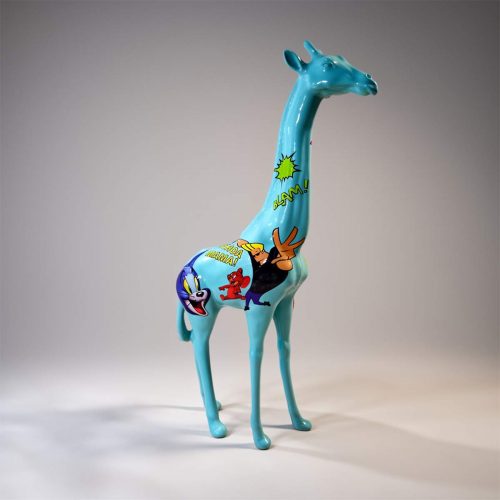 Large Fiberglass Giraffe Sculpture - Pop -art Edition