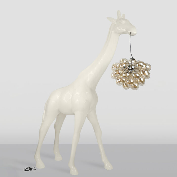 Large Giraffe 230cm Lamp – Beige Version with Spots - Image 2