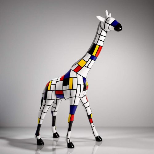 Large Giraffe 230CM Mondrian Version