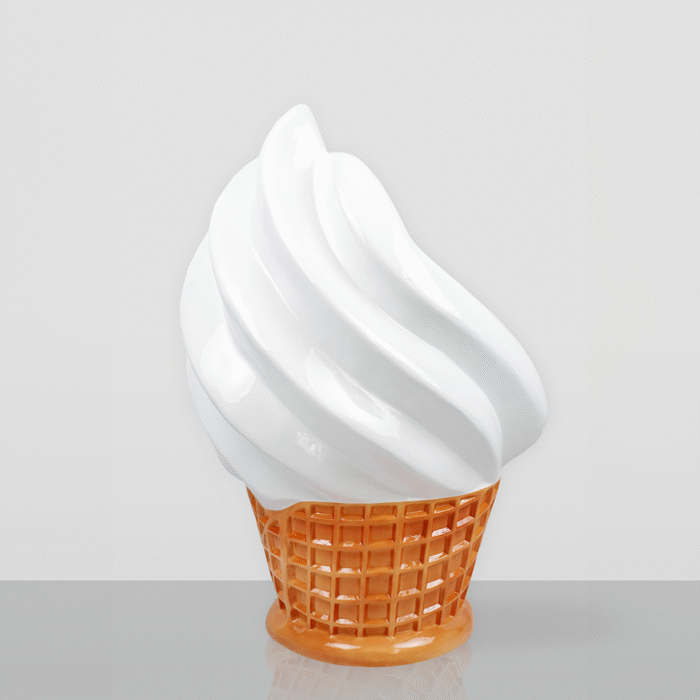 Ice cream shop furniture set – waffle cone table + ice cream chairs - Image 2