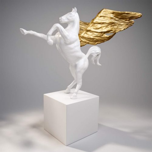 Decoration fiberglass statue pegasus