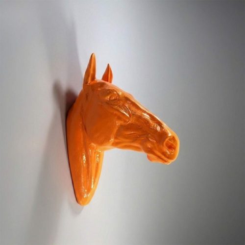 Decorative Horse Head Realistic Statue - Single Color