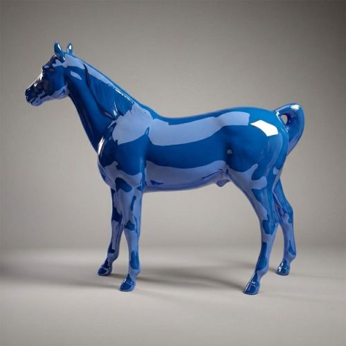 Life-Size Advertising Horse Figure in Solid Color
