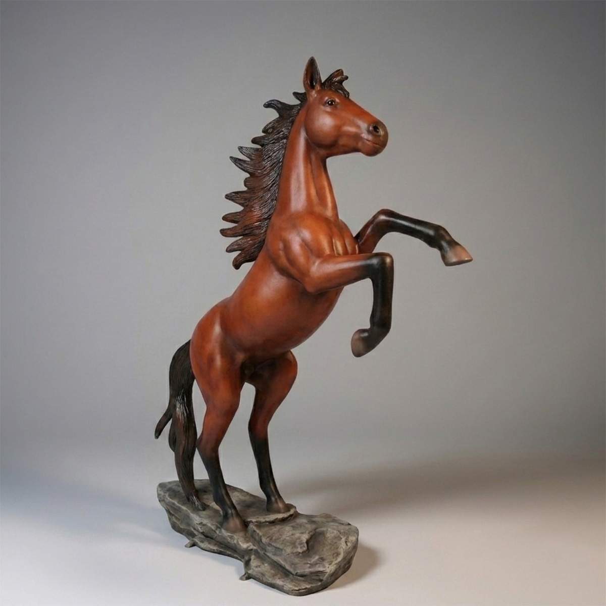 Decorative Horse Rearing Figure - Image 7