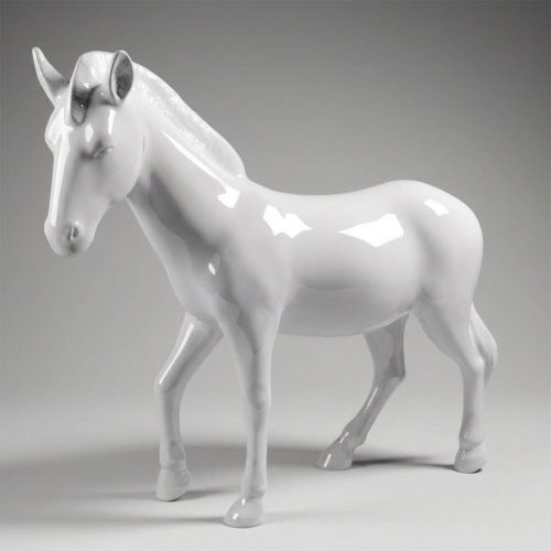 Zebra White - Life-Size Figure