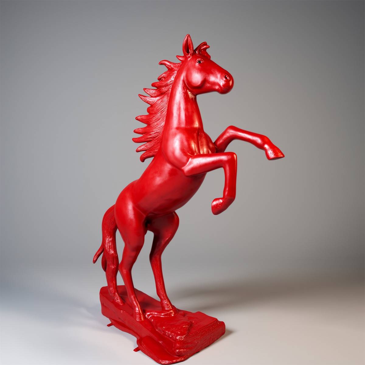 Decorative Horse Rearing Figure - Image 3