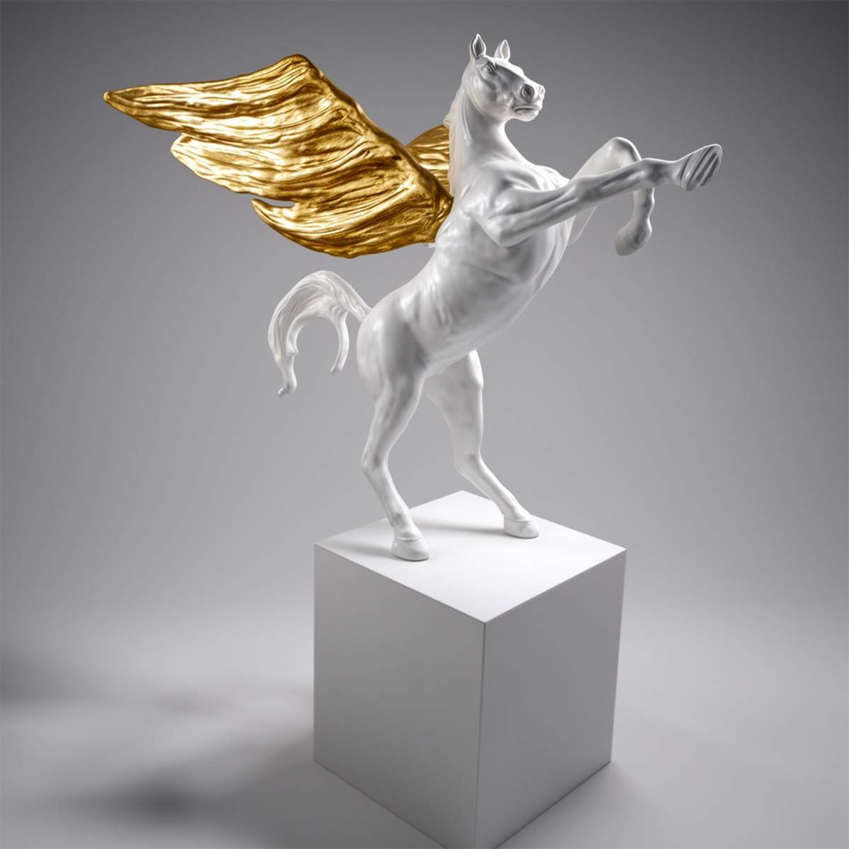 Large Decorative Pegasus On Base Figure - Image 2
