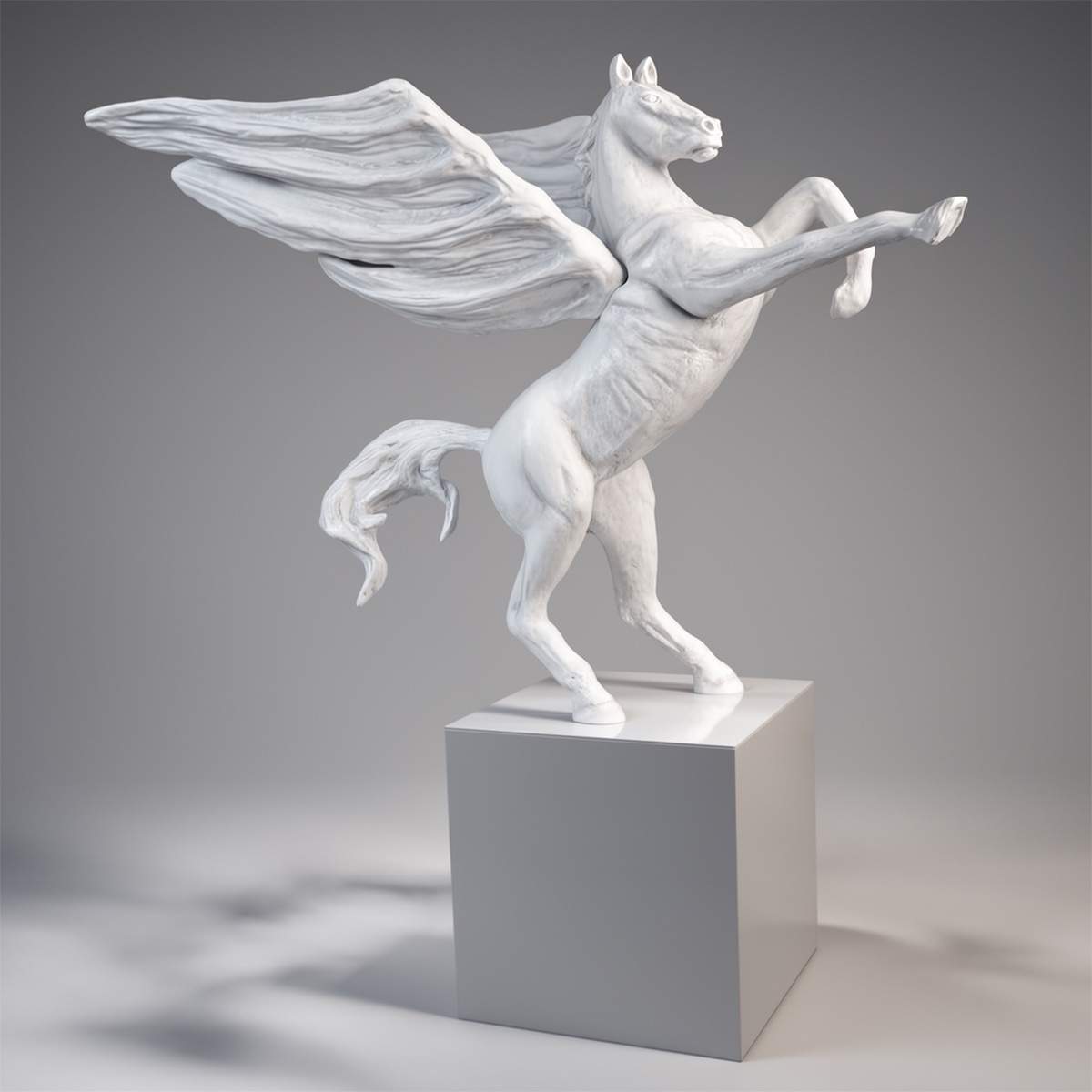 Large Decorative Pegasus On Base Figure - Image 5