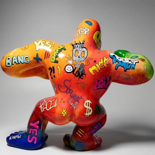 Large Boxer Gorilla Figure - Pop Art